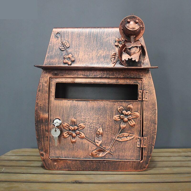 Amazon.co.jp: メールボックス アンティーク調 壁掛け式 かわいい